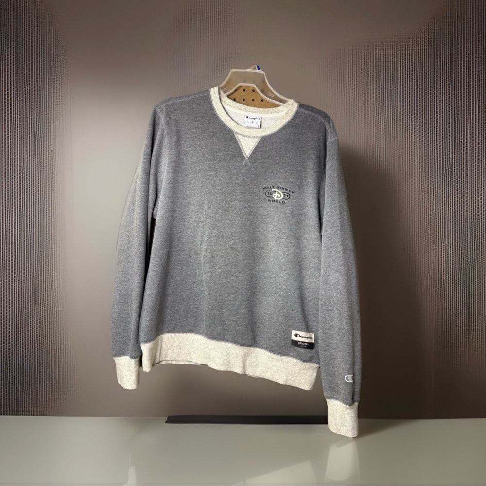 Champion Originals Walt Disney World Gray Fleece Crewneck Sweatshirt Men's Large